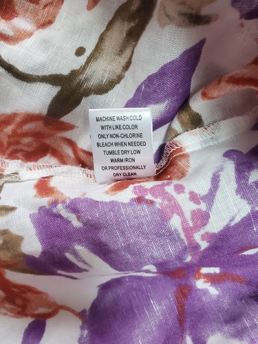 Harve Benard Top Bluse Shirt Leinen Baumwollmischung Blumen Damen Gr. XL Neu ohne Etikett - Bild 4 von 9