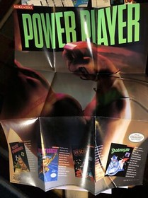 Original Nintendo NES/KEMCO POWER PLAYER KEM-NES-US Shadowgate POSTER INSERT