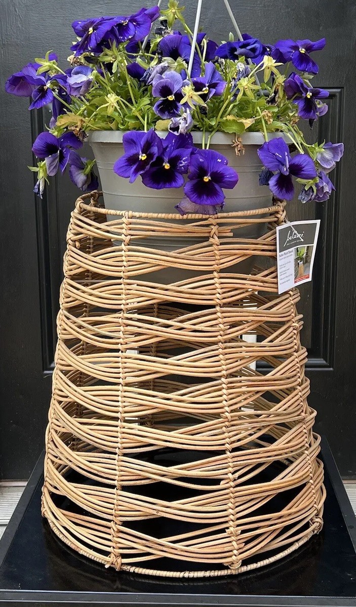 2pc Rattan Wicker Plant Stand Bohemian Planter Box Potted Plant Holder  Decor 15 | eBay