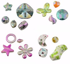 Mixed Shape Acrylic Craft Beads DIY Jewellery Making Handmade Costume Jewellery