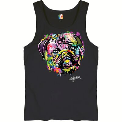 Adorable Pug Tank Top Andy Maxx Pet Owner I Love My Dog Doggie Men's Top
