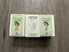 Valobra Lattuga & Primula 1.6oz Italian Bar Soap Lot Of 3 Italy New
