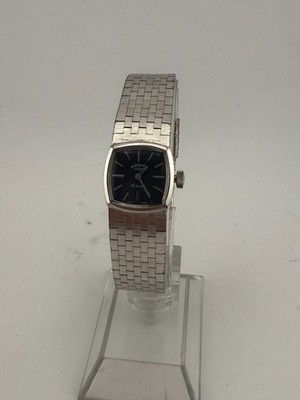 Vintage Rotary 17 Jewels Swiss Made Silber Armbanduhr zum Aufziehen