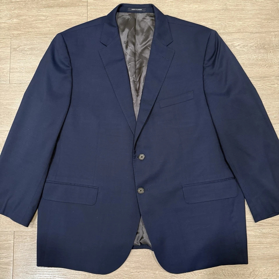 Loro Piana Cremiux Blazer Men’s 46S Blue Performance Jacket Wool Silk Blend - Image 2 of 4