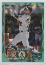 2023 Topps Chrome Aqua Lava Refractor 37/199 Cal Stevenson #199 18ch