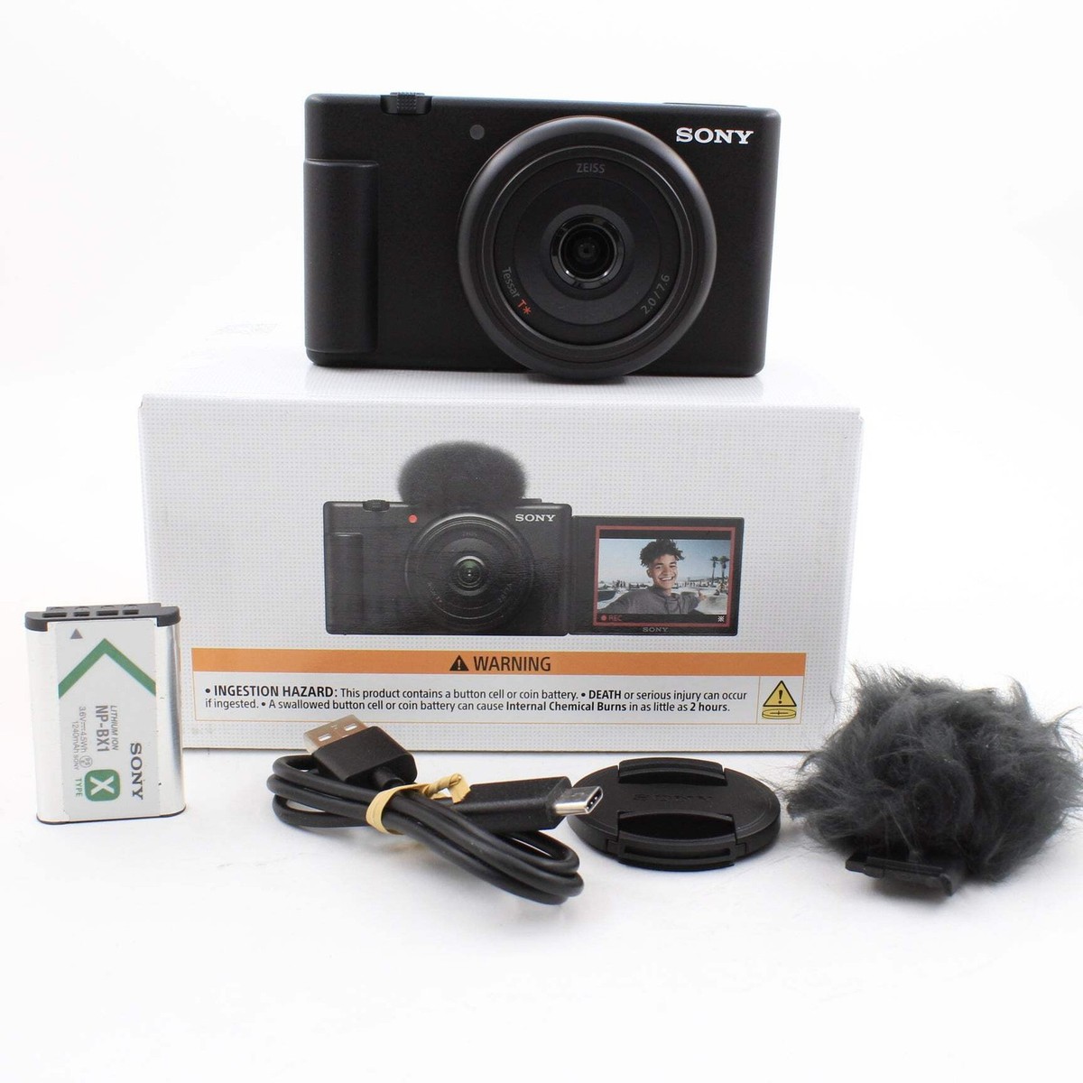 OPEN BOX EXCELLENT * Sony ZV-1F Vlogging Camera (Black) | eBay