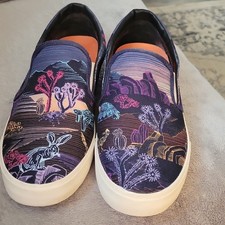 Inkkas Mohave Slip On Shoes Vegan Upper Desert Landscape Graphic Print W12/ M10