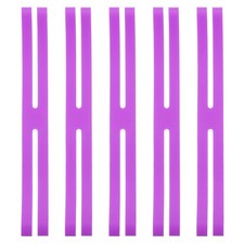9 Inch H Band Silicone Rubber Bands, 5 Pcs Silicone Bands, Purple