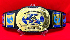 Oval Old Intercontinental Championship Wrestling Replica Tittle Belt Brass 2MM _