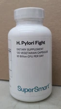 Supersmart - H. Pylori Fight   20 Billion CFU/Day 120 Veg Capsles EXP 10/2027