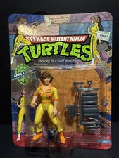 1988 Playmates Teenage Mutant Ninja Turtles April O   Neil 10 Back Unpunched