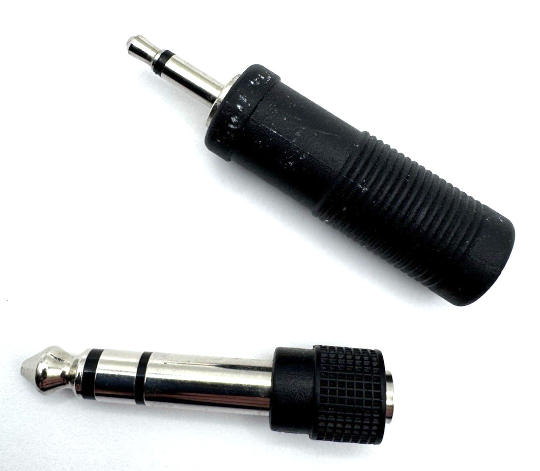 Headphone adaptors phono plug rca audio cable radioshack music gear