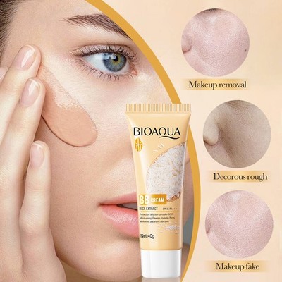 Rice Extract BB Cream 40g - Flawless Cover, Brightening & Tone Correcting
