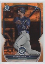 2023 Bowman Sapphire Edition Chrome Prospects Orange 21/50 Robert Perez Jr 0xh3
