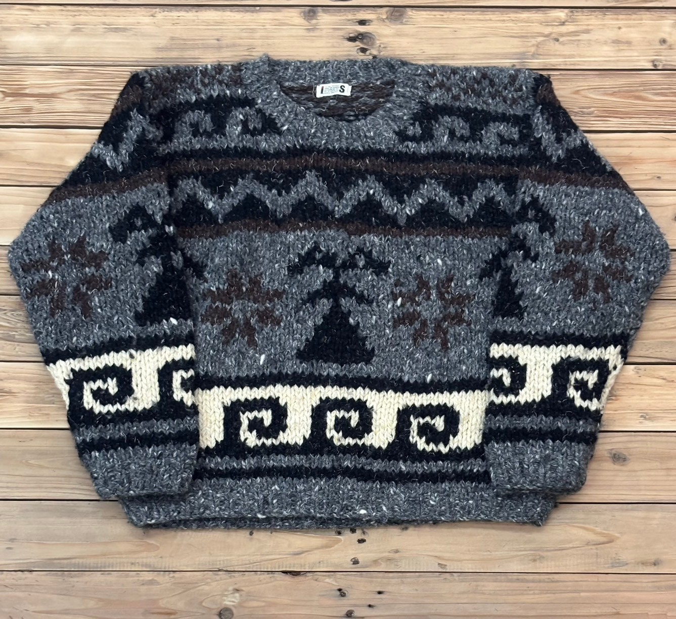 Issey Miyake, Vtg.80s IS Issey Miyake Sweater Sz.9 Womens IS label Japan made (no import fees)