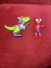Spidey and his Amazing Friends Marvel Dino-Webs, Spidey and Goblin Raptor Act...