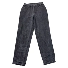 Gitano Denim Mom Jeans 90s Retro Y2K High Rise Petite Black Womens W28 L30