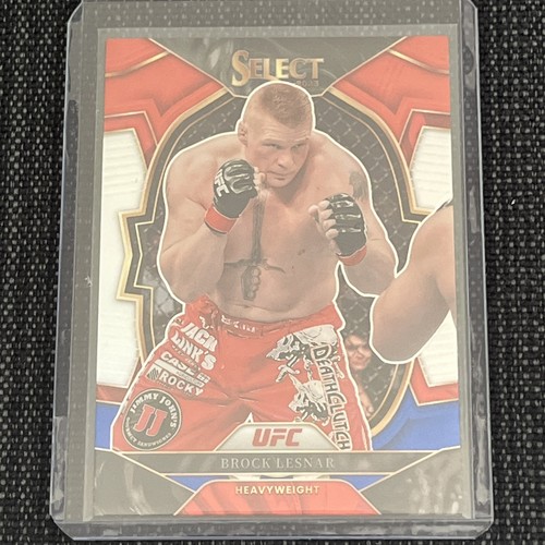 Brock Lesnar [Red Blue Prizm] #50 2023 Panini Select UFC card