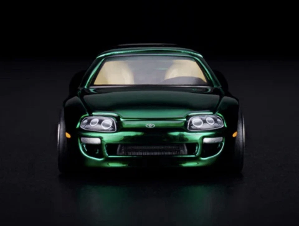 ПРЕДВАРИТЕЛЬНАЯ ПРОДАЖА Hotwheels Mattel RLC эксклюзивный выпуск 1997 Toyota Supra хром зеленый ПРЕДВАРИТЕЛЬНАЯ ПРОДАЖА - Изображение 4 из 4