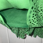 Green Scalloped and Pleated Shorts Woman’s Size Large — photo 6