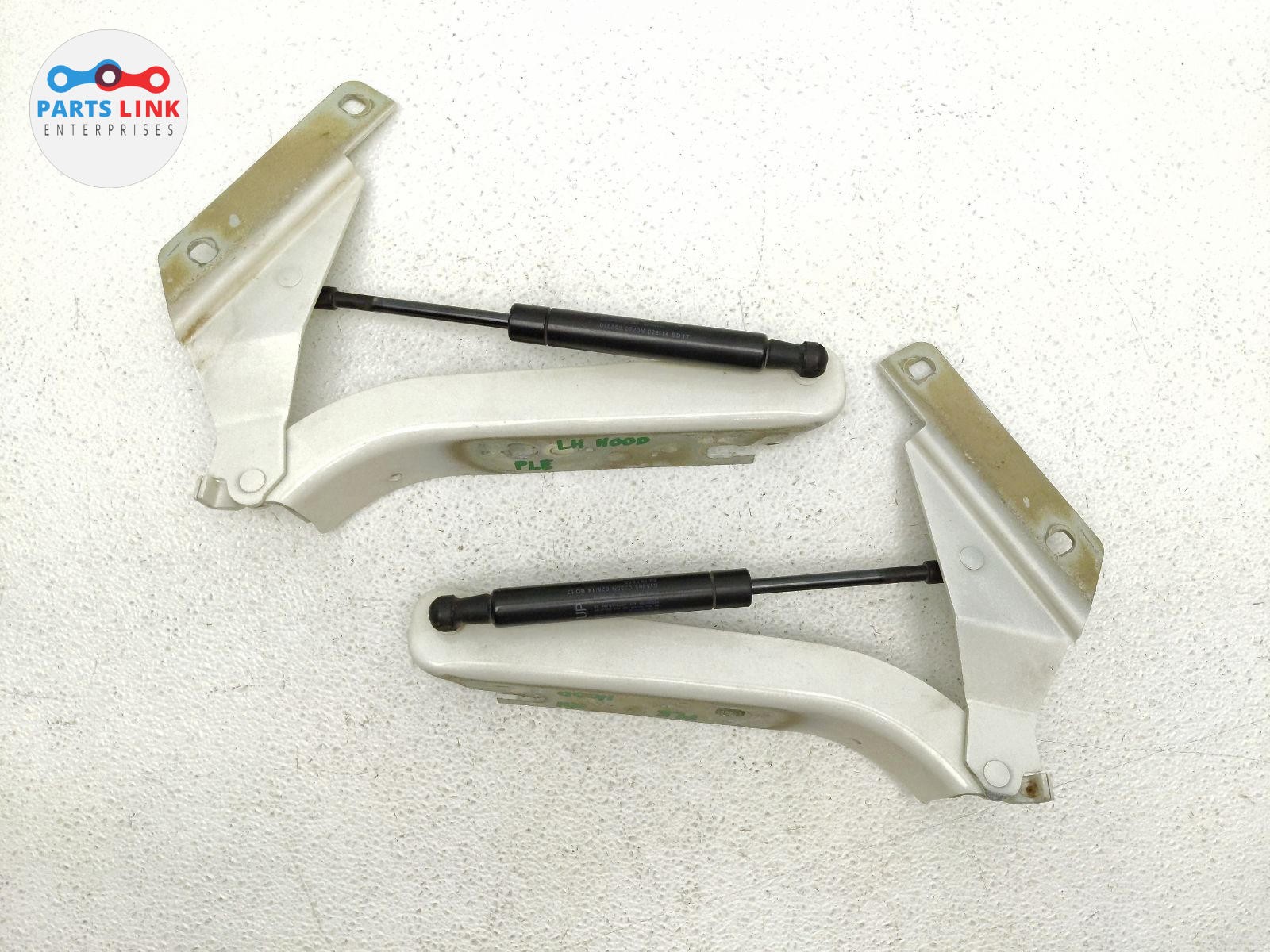 2008-14 FERRARI CALIFORNIA FRONT HOOD BONNET HINGE STRUT SHOCK SET WHITE F149