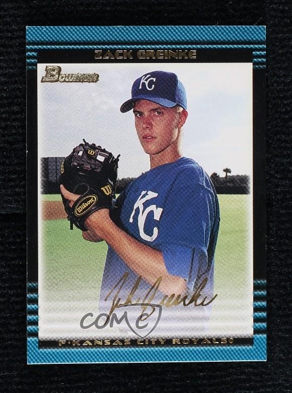 2002 Bowman Draft Gold Zack Greinke #BDP6 Rookie RC 0p7