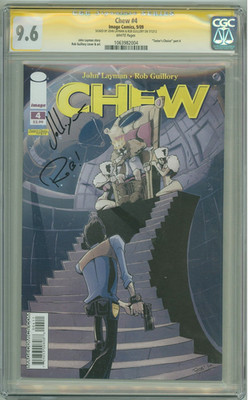 CHEW #4 CGC 9.6 SIGNATURE SERIES SIGNED x2 LAYMAN GUILLORY IMAGE COMICS