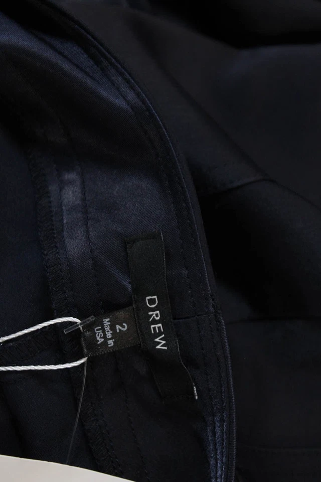 Drew Womens Amyra Mid-Rise Zippered Casual Wide-Leg Pants Blue Size 2 - Image 4 of 4