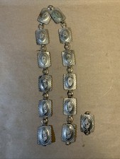 Vintage Press Metal Concho Belt As Is INV-AT45