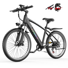 Electric Bike for Adults Teen, 1500W 26" Ebike, 25 MPH  65 Miles Range, 7-Speed