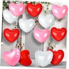 16 Pcs Valentine's Day Inflatable Heart Blow up Outdoor Decorations Include
