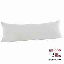 Off White Cotton Pillowcases - 20"x54" - 100 Cotton - Body 20"x54" 