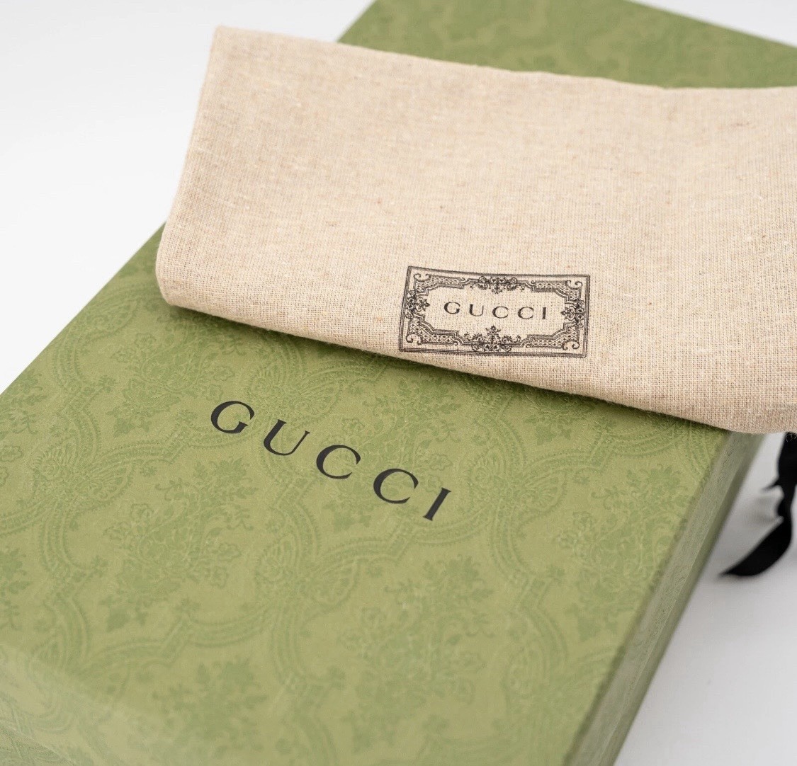 size 9.5G - Gucci Boots Chelsea Green Olive Black Canvas Ankle GG Monogram thumbnail 11