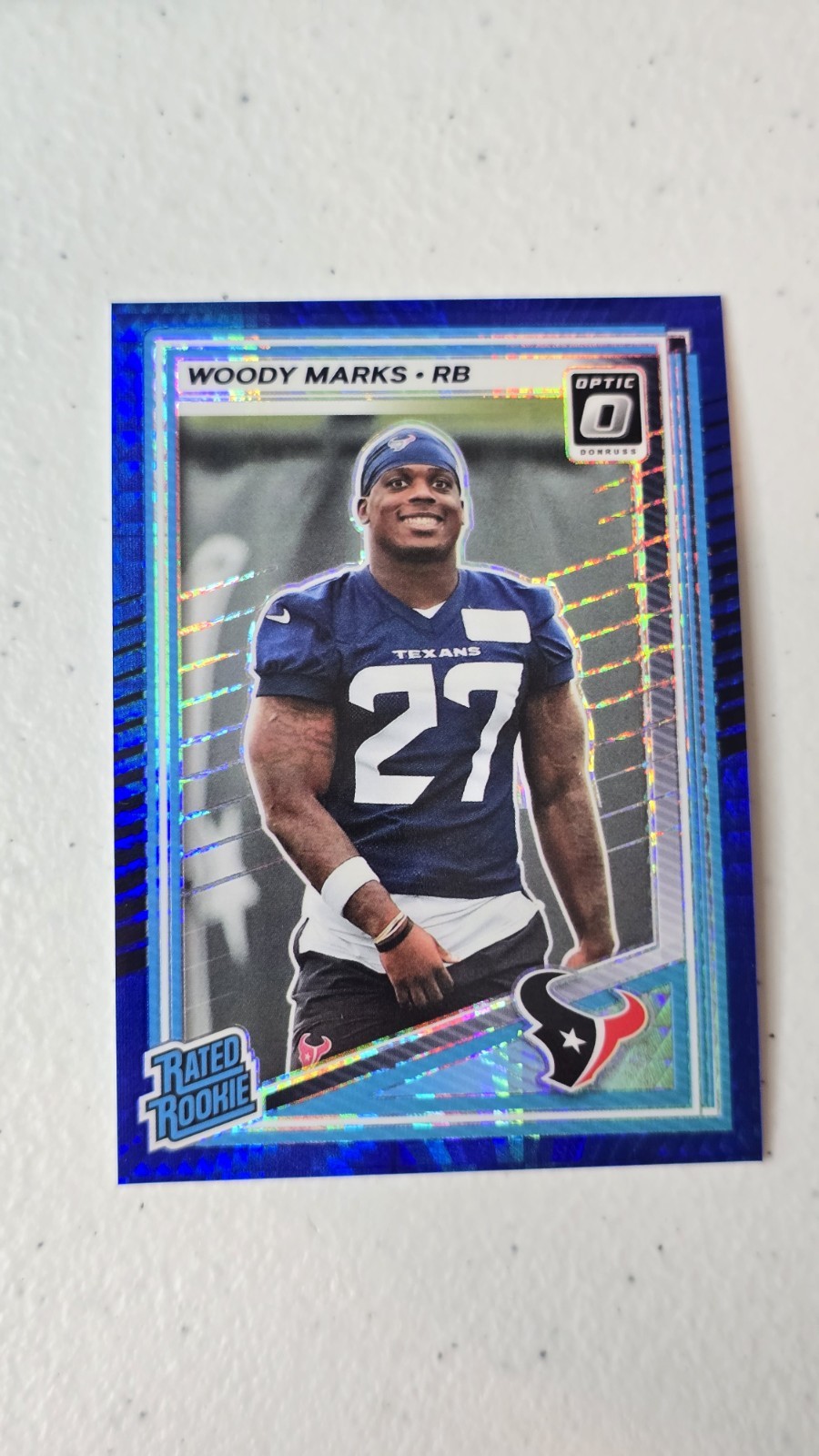 2025 Donruss Optic #288 Woody Marks Blue Hyper