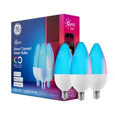 GE Cync Smart LED Light Bulbs, Color Changing Decorative Light Bulbs, Indoor ...