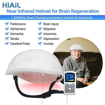 PBM Brain Stimulation Helmet 810nm NIRLight Therapy for Parkinson Alzheimer PTSD