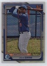 2024 Bowman Chrome Prospects Refractor 18/499 Julio Zayas #BCP-162 1kn1