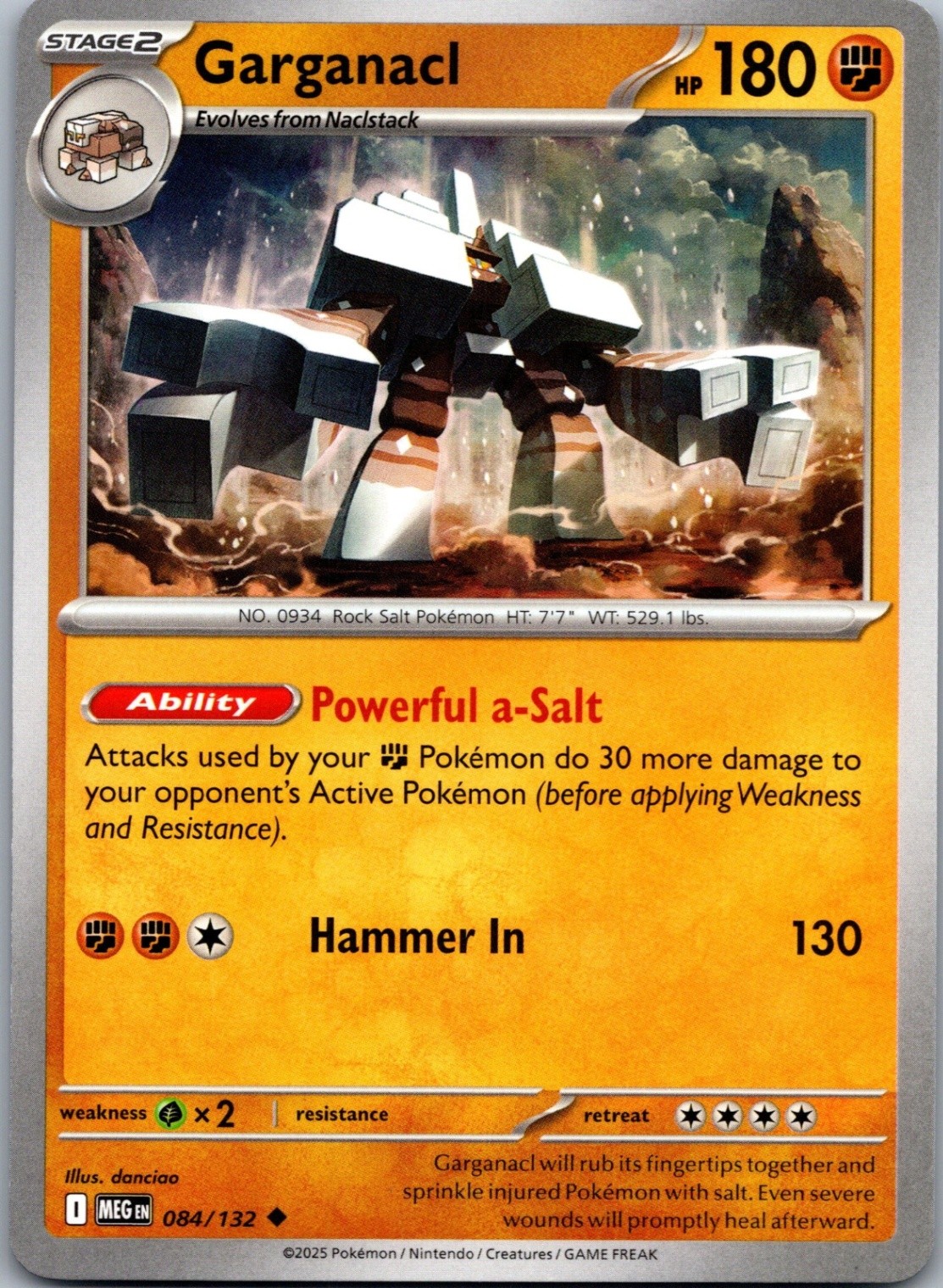 Garganacl - Normal ME01: Mega Evolution 084/132 NM