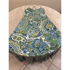 LOFT Women's Paisley Maxi Dress Size 6 Multicolor Spring Casual Stretch 