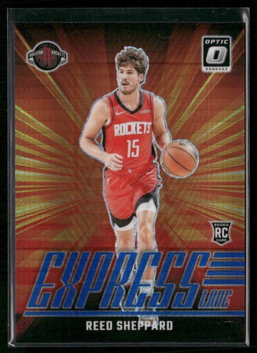 2024-25 Optic Reed Sheppard Express Lane Blue Hyper Prizm /175 RC