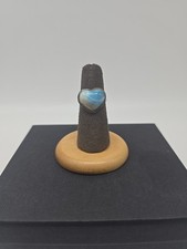 Sterling Silver And Larimar Gemstone Ring Size 5.5