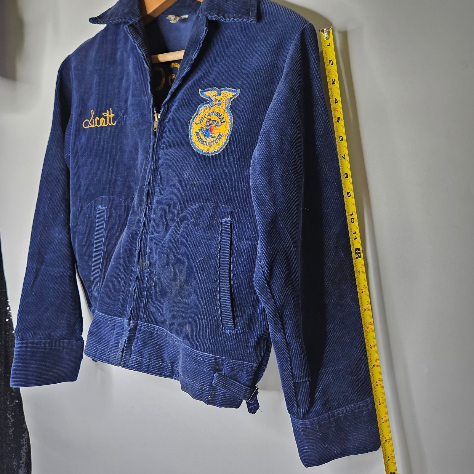 Vintage North Valley Oregon FFA Corduroy Jacket, Size… - Gem