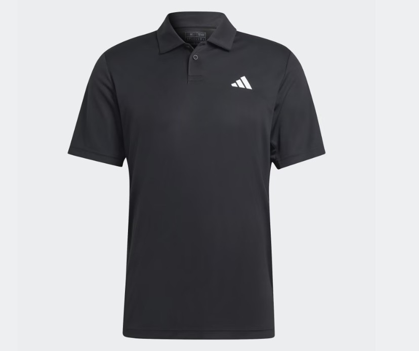 Adidas Club Tennis Poloshirt schwarz Herren Medium AEROREADY feuchtigkeitsableitend