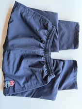 Navy Blue England Rugby Track Pants Zip Leg Size L 36/38