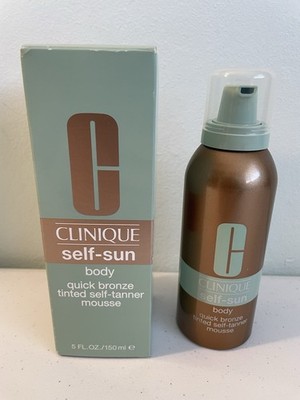 Clinique Self-Sun Body Quick Bronze Tinted Self Tanner Mousse Discontinued