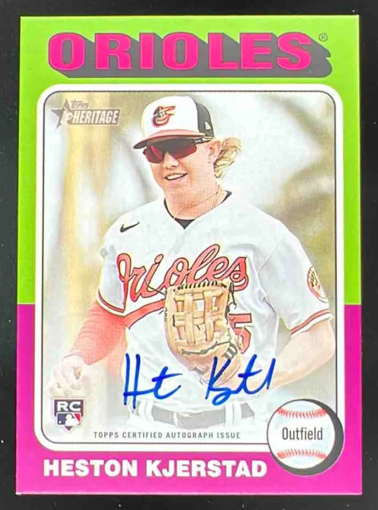 2024 Topps Heritage Real One Autographs #ROA-HK Heston Kjerstad RC Auto
