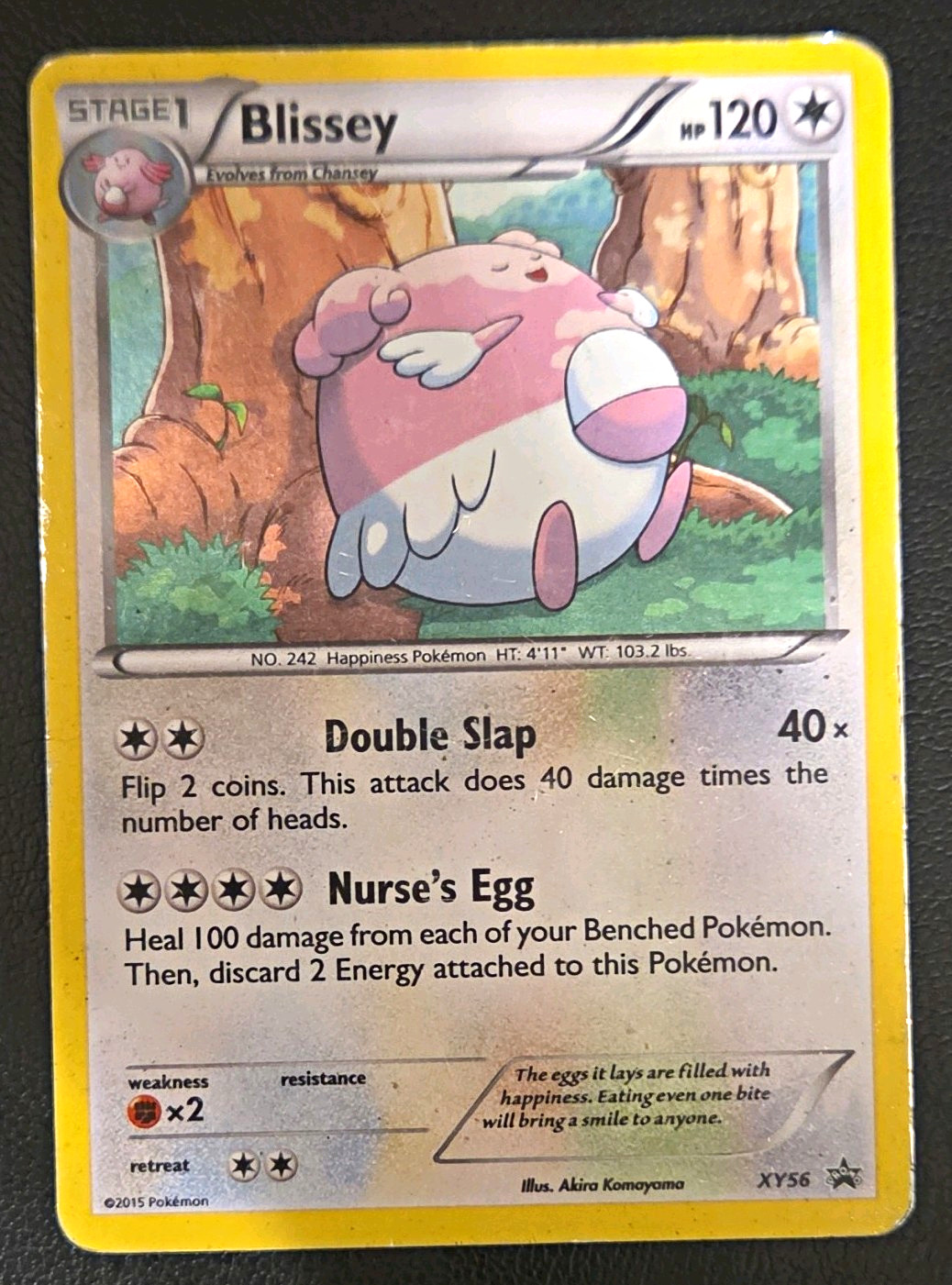 Pokemon TCG XY Blissey XY56 Promo Holo English 2015 Stage 1 120HP