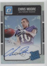 2016 Donruss Optic Rated Rookie Holo Signatures 97/99 Chris Moore #157 Auto 1x9