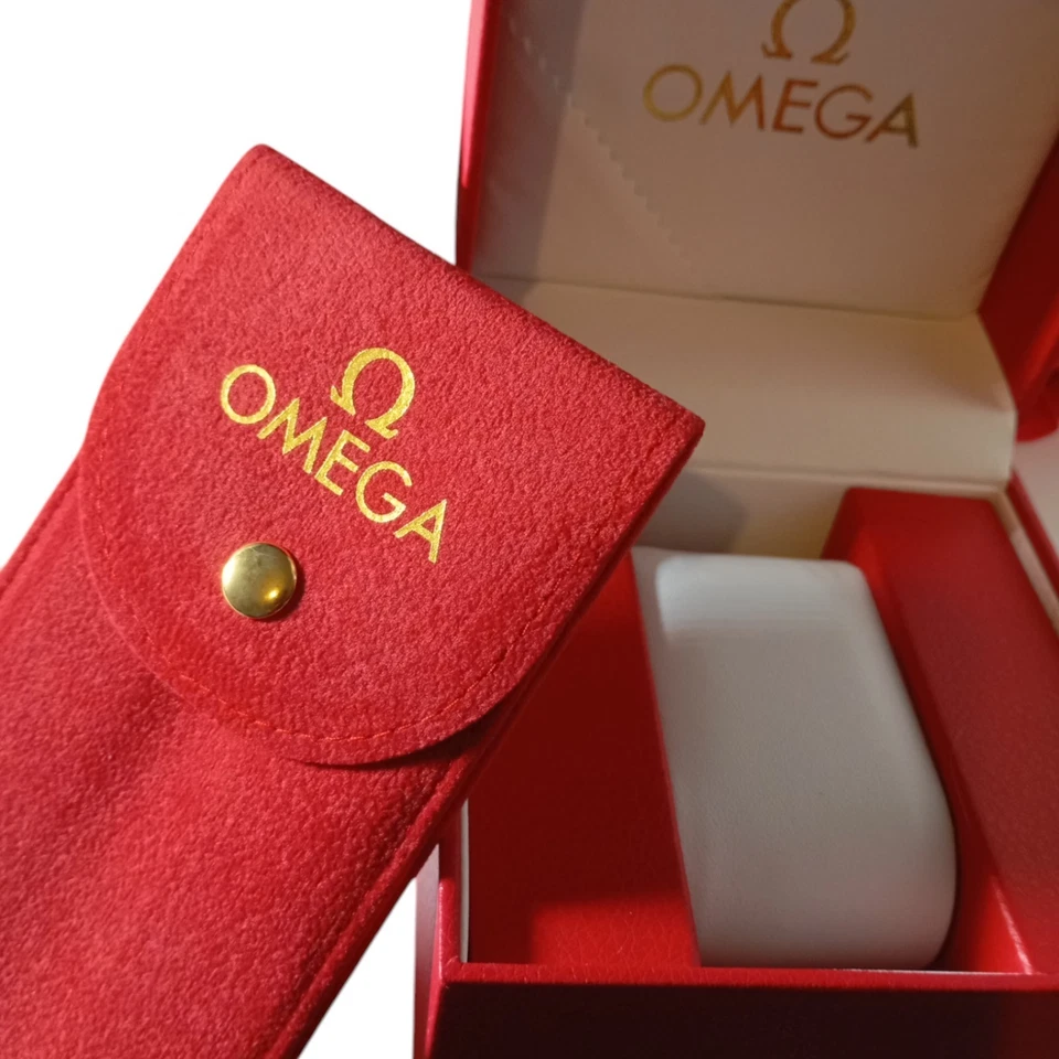 Omega Watch Box Red Leatherette Case - Image 2 of 4