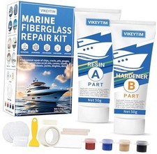 Marine Fiberglass Repair Kit Color Match , 3.5oz/100g Gel Coat Repair Kit for